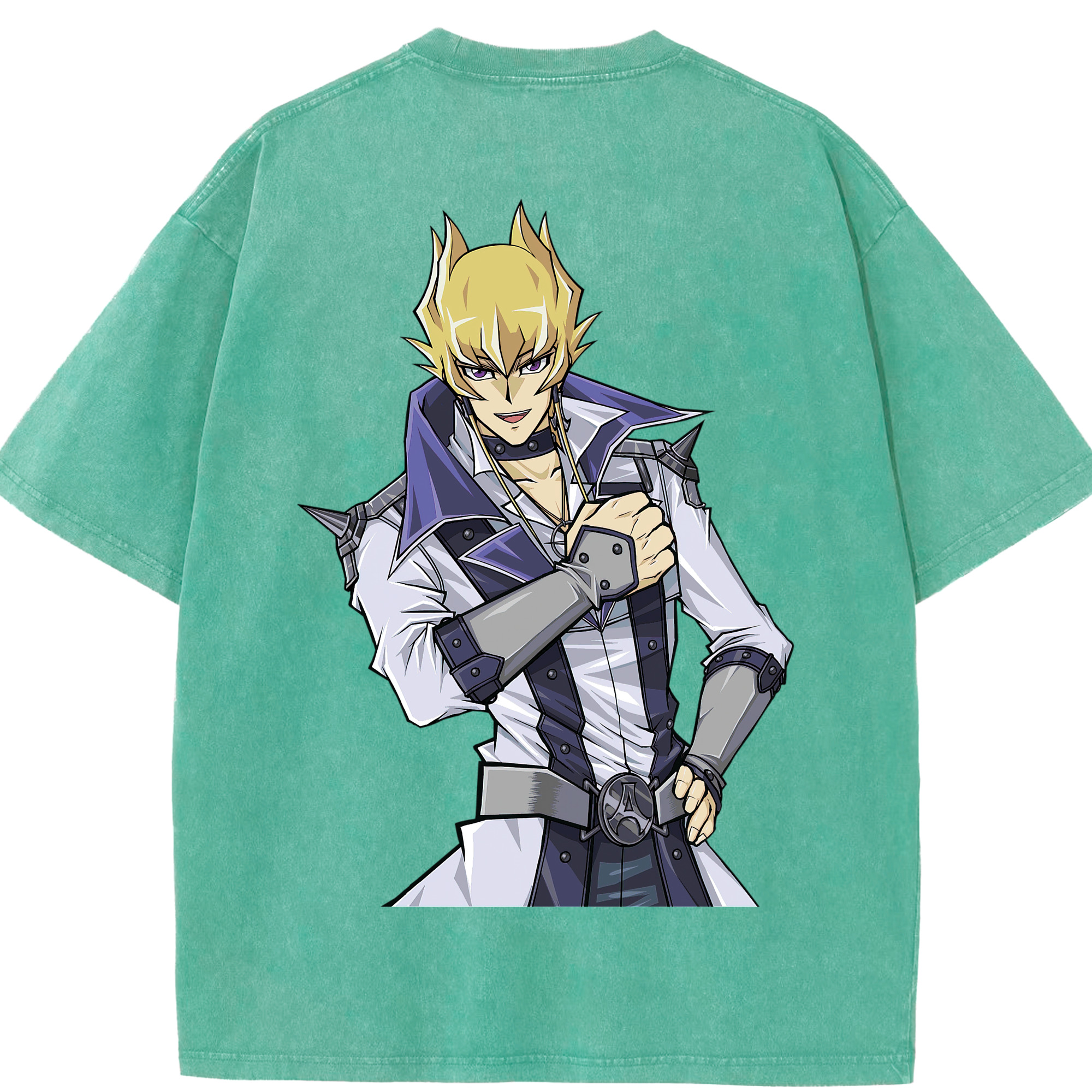 （画像用） 遊☆戯☆王 Yu-Gi-Oh! 綿100% ヴィンテージ風 半袖Tシャツ（背面プリント）